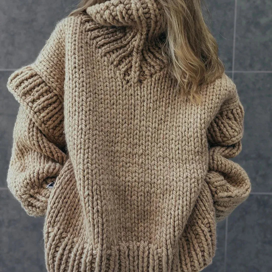 Anna Fluffy Turtleneck Sweater by Joyelle.de