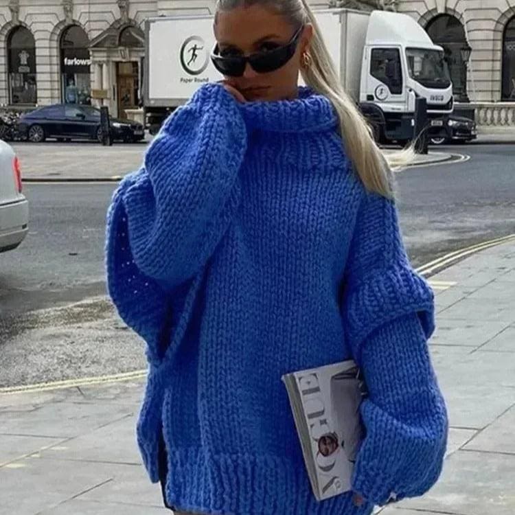 Anna Fluffy Turtleneck Sweater by Joyelle.de