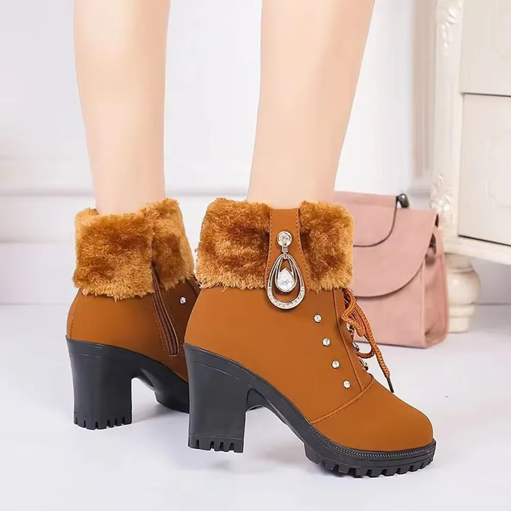 FellAnmut™ - Elegante Damen-Winterboots mit Absatz