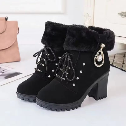 FellAnmut™ - Elegante Damen-Winterboots mit Absatz
