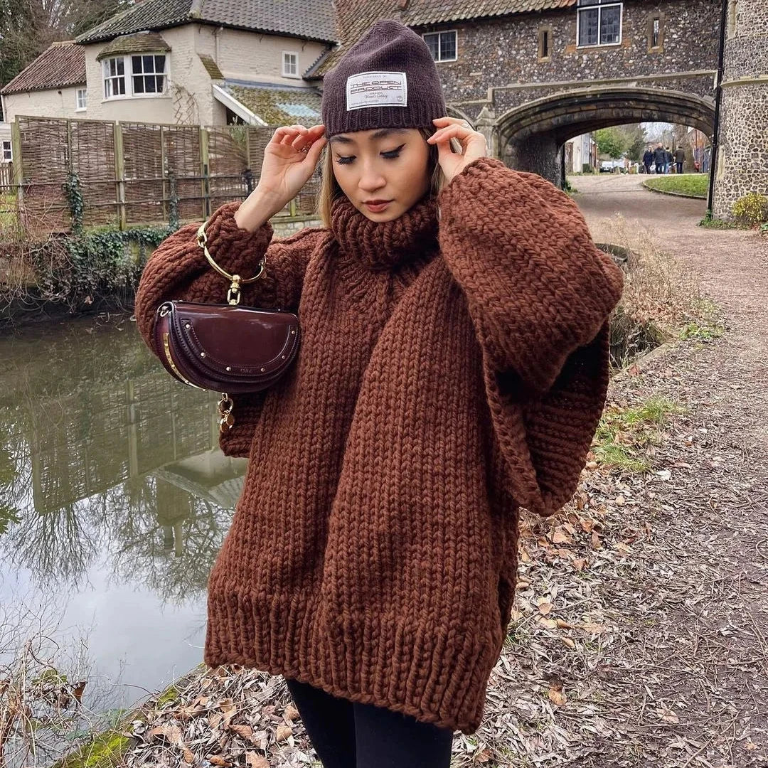 Anna Fluffy Turtleneck Sweater by Joyelle.de