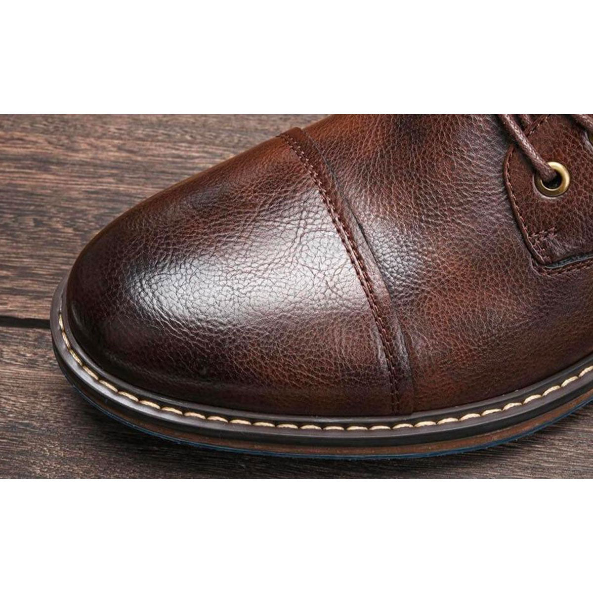 Aaron | Utsökta Handgjorda Premium Läder Oxford Stövlar