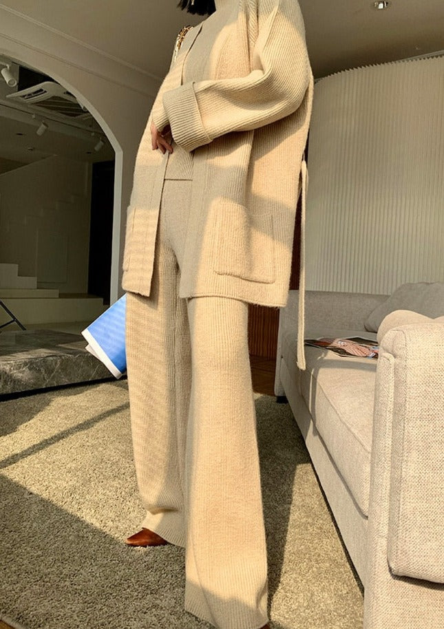 Zina | Stickat 3-delat Set med Turtleneck