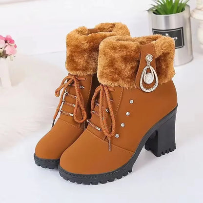 FellAnmut™ - Elegante Damen-Winterboots mit Absatz