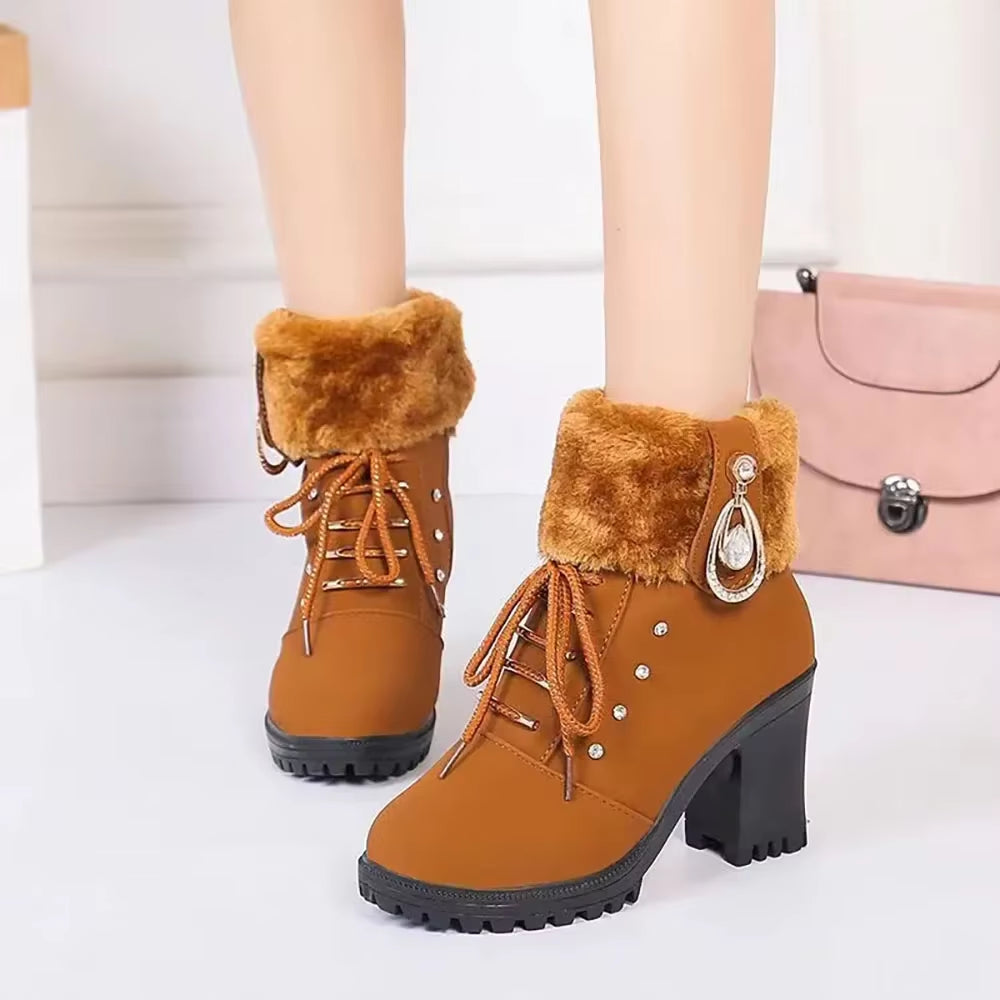 FellAnmut™ - Elegante Damen-Winterboots mit Absatz