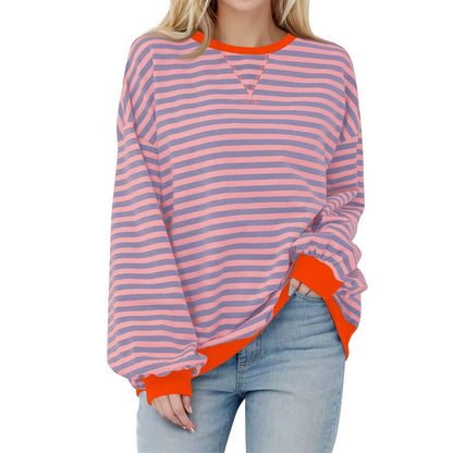 Julia -| Gestreiftes överdimensionerad tröja med pullover