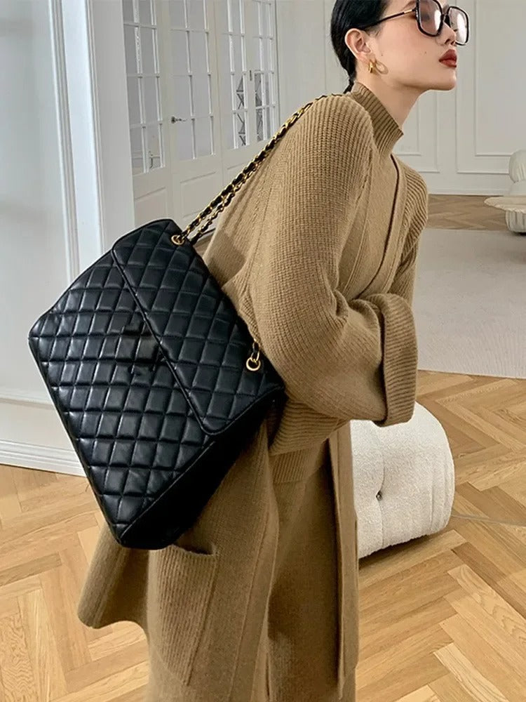 Zina | Stickat 3-delat Set med Turtleneck